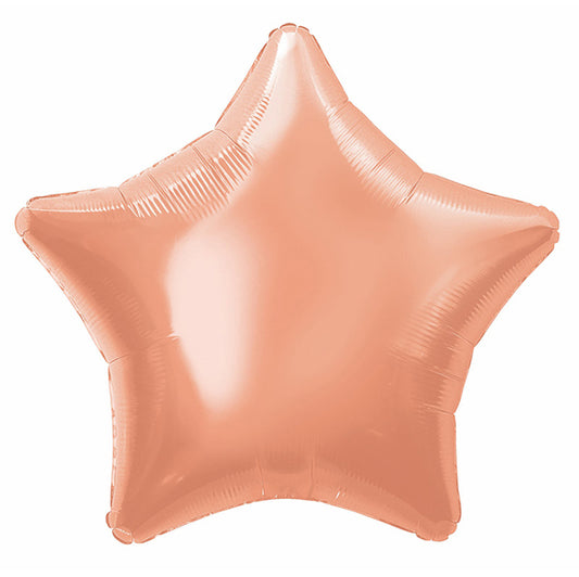 Rose Gold Star Foil Balloon 50cm