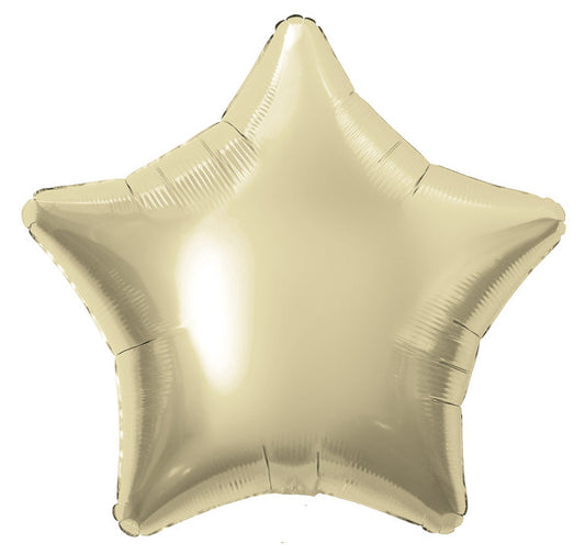 Champagne Gold Star Foil Balloon 50cm