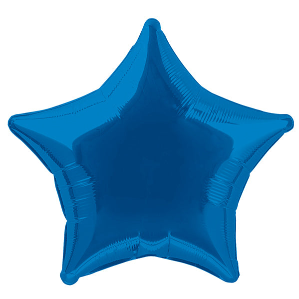 Royal Blue Star Foil Balloon 50cm