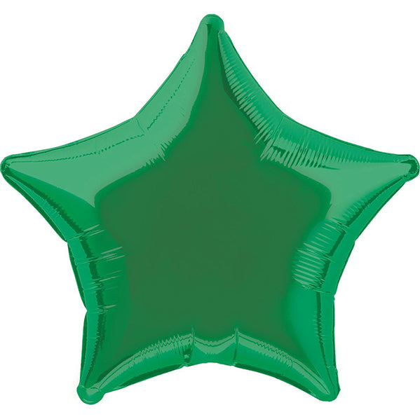 Green Star Foil Balloon 50cm