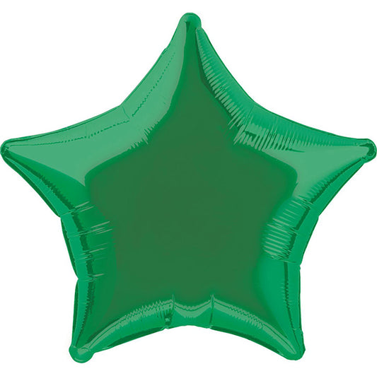 Green Star Foil Balloon 50cm