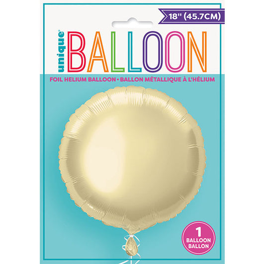 Champagne Gold Round Foil Balloon 45cm