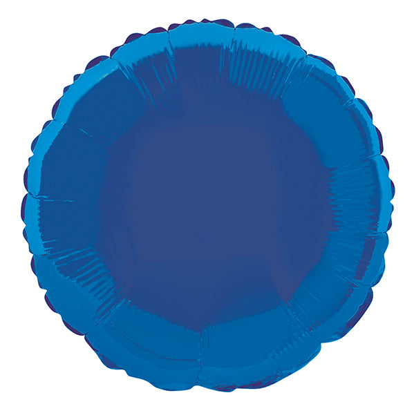 Royal Blue Round Foil Balloon 45cm