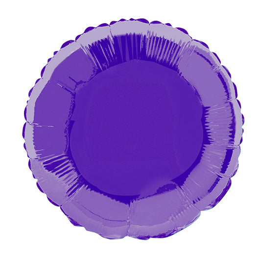 Deep Purple Round Foil Balloon 45cm