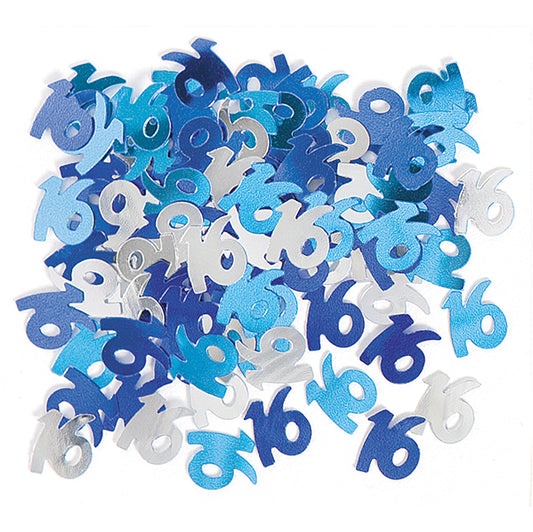 Glitz Blue "16" Confetti (14g)