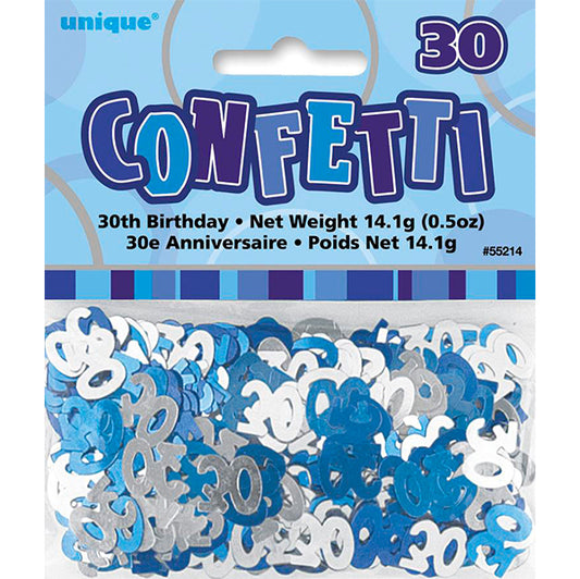 Glitz Blue "30" Confetti (14g)