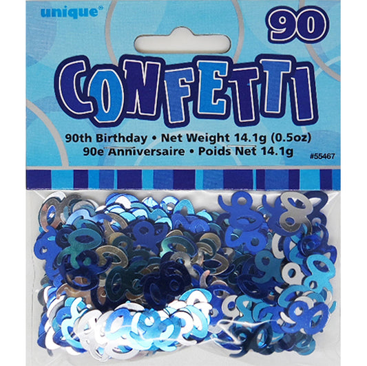 Glitz Blue "90" Confetti (14g)