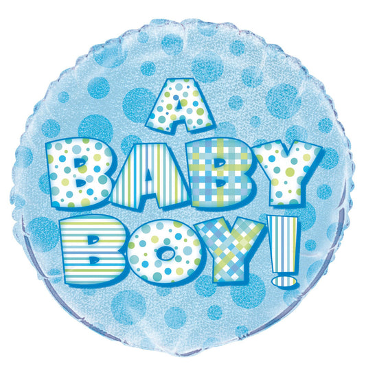 Baby Boy Foil Balloon 45cm