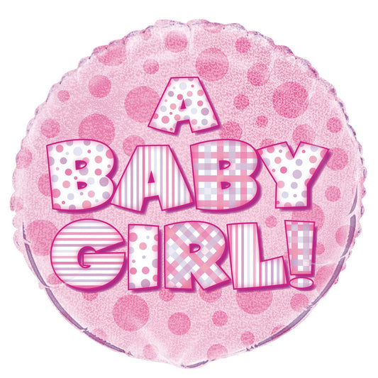 Baby Girl Foil Balloon 45cm