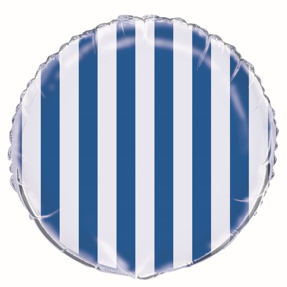 Stripes Foil Balloon 45cm - Royal Blue