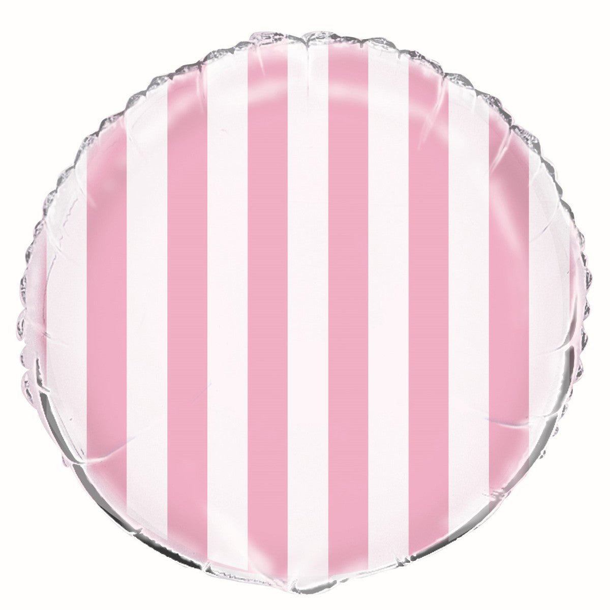 Stripes Foil Balloon 45cm - Lovely Pink