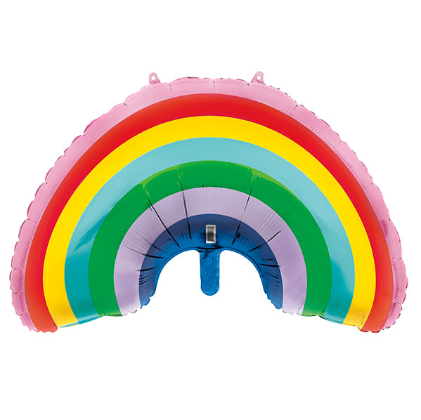 Giant Rainbow Foil Balloon With Hang Tabs 72.3cm