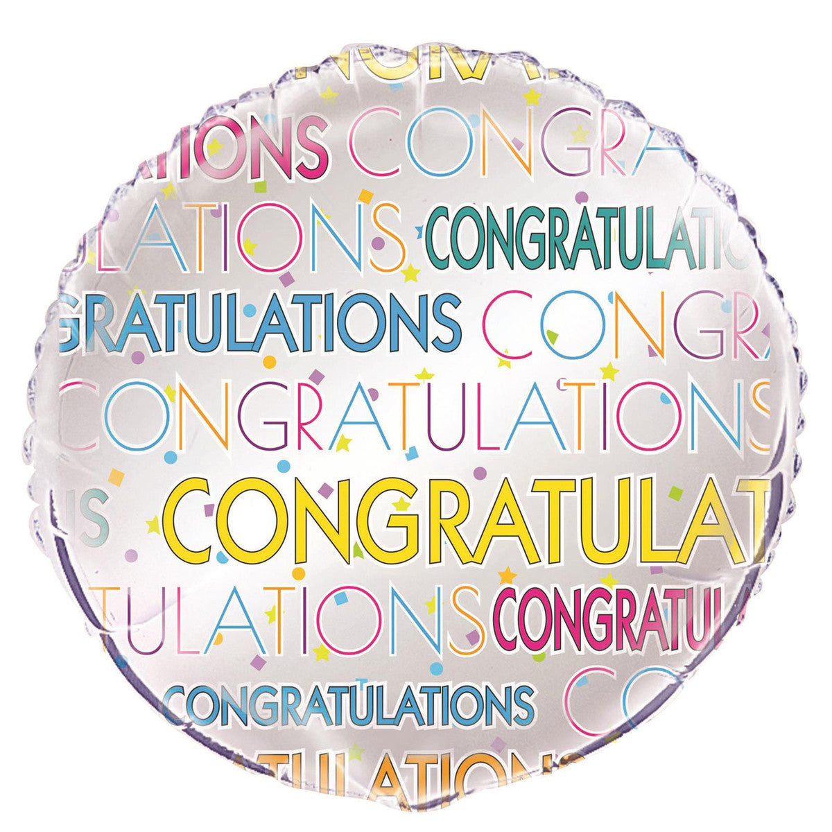 "Congratulations" Star Foil Balloon 45cm