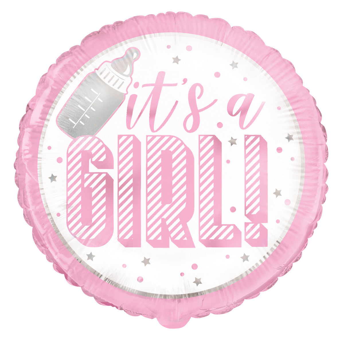 "It's a Girl" Pink Foil Balloon 45cm