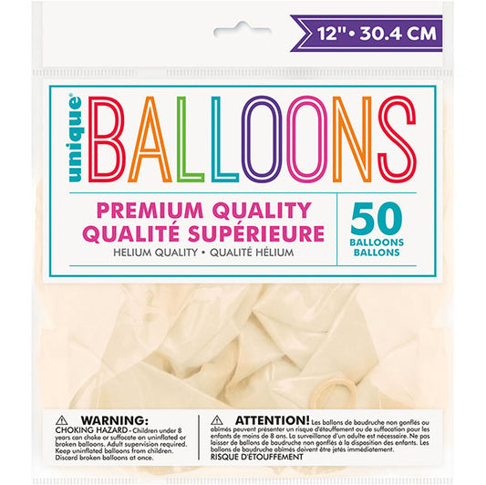 Transparent Crystal Premium Balloons 30cm (Pack of 50)