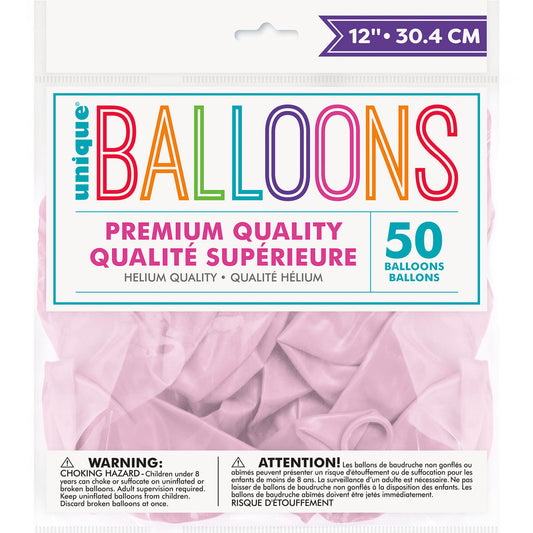 Powder Pink Premium Balloons 30cm (Pack of 50)