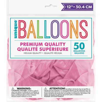 Blush Pink Premium Balloons 30cm (Pack of 50)