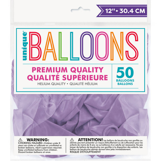 Lavender Premium Balloons 30cm (Pack of 50)