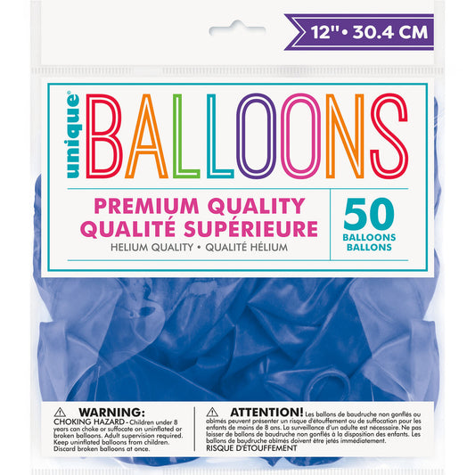 Evening Blue Premium Balloons 30cm (Pack of 50)