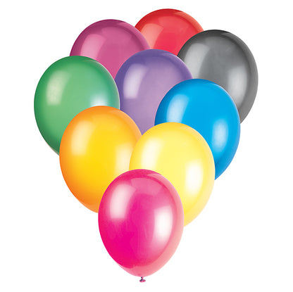 Assorted Colour Crystal Premium Balloons 30cm (Pack of 50)