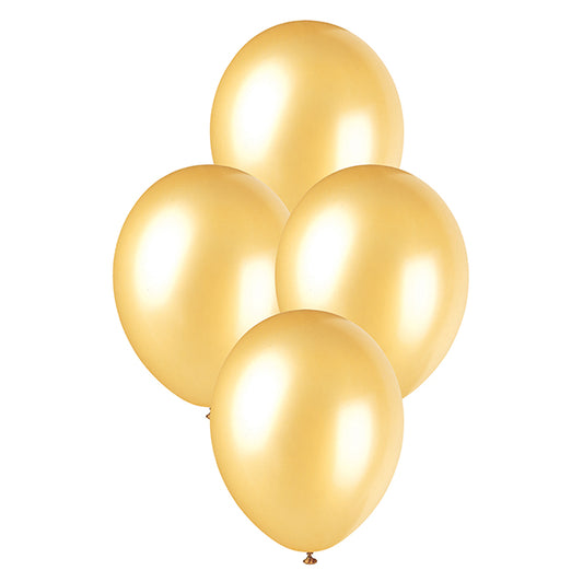 Champagne Gold Pearl Premium Balloons 30cm (Pack of 50)