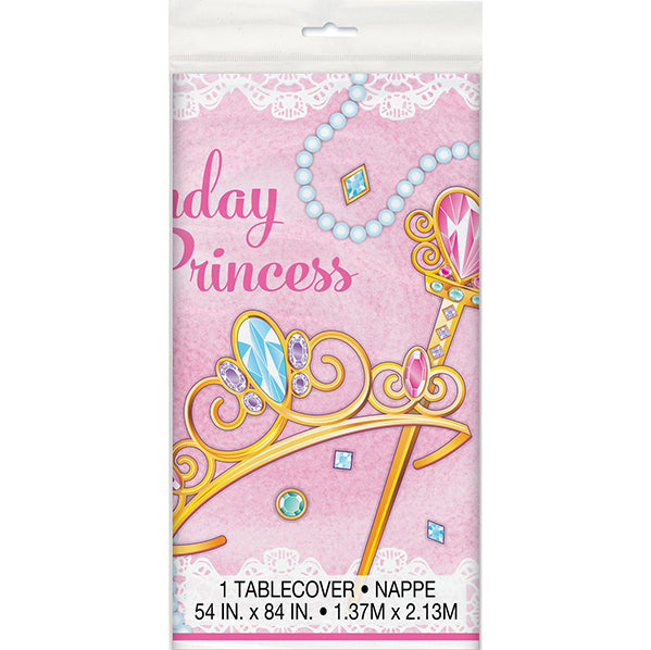 Pink Princess Printed Tablecover 137cm x 213cm