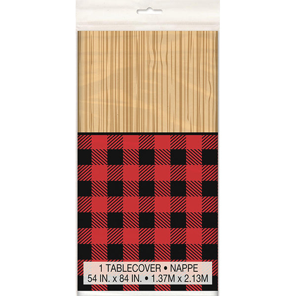 Lumberjack Printed Tablecover 137cm x 213cm