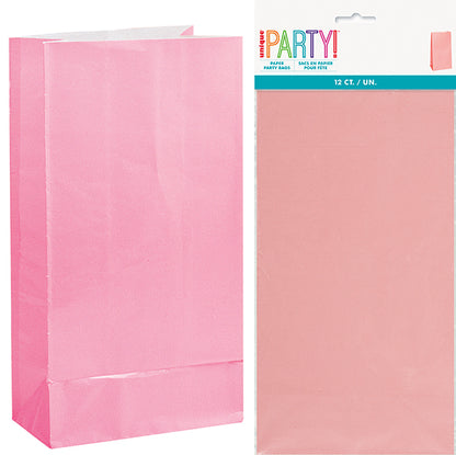 Paper Bags - Lovely Pink (Pack of 12)