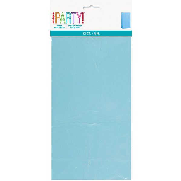 Paper Bags - Powder Blue (Pack of 12)