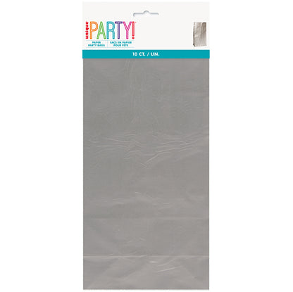 Paper Bags - Silver (Pack of 10)