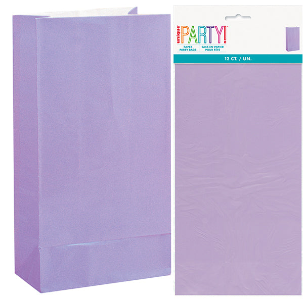 Paper Bags - Lavender (Pack of 12)