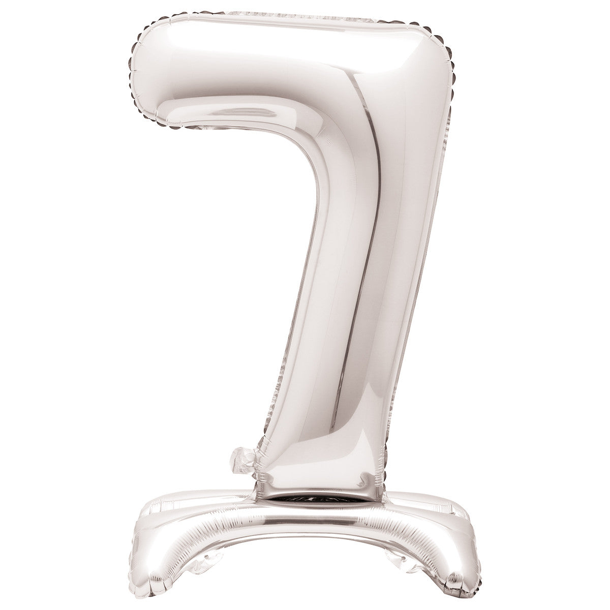 Silver "7" Giant Standing Numeral Foil Balloon (76cm)