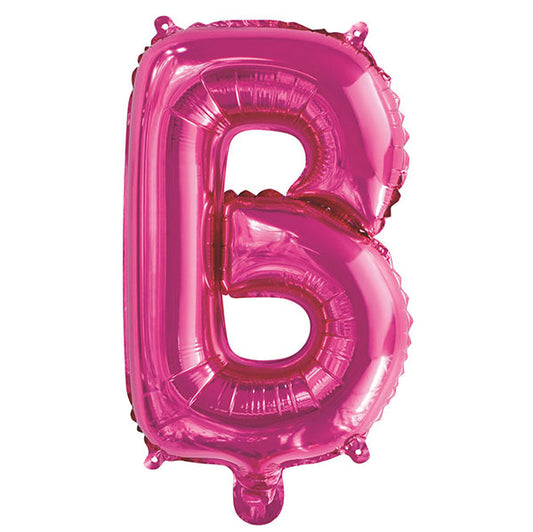 Hot Pink "B" Letter Foil Balloon (35cm)