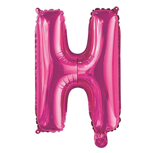 Hot Pink "H" Letter Foil Balloon (35cm)