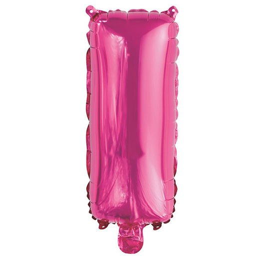 Hot Pink "I" Letter Foil Balloon (35cm)