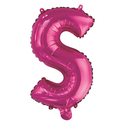 Hot Pink "S" Letter Foil Balloon (35cm)