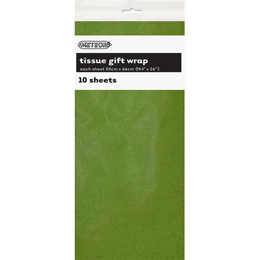 Tissue Paper - Olive Green (10 Sheets)