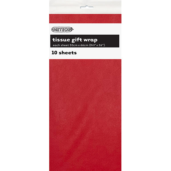 Tissue Paper - Bright Red (10 Sheets)