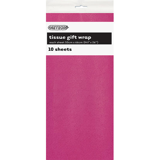 Tissue Paper - Cerise (10 Sheets)