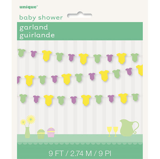 Baby Onesie Paper Garland (2.74m)