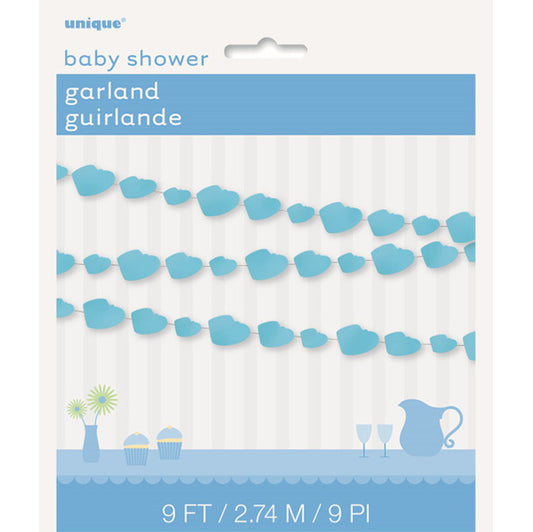 Baby Boy Bootie Paper Garland (2.74m)