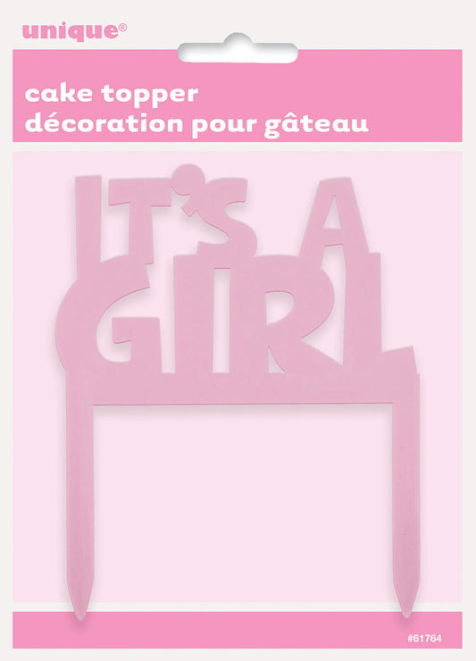 "It's A Girl" Cake Topper (10cm)