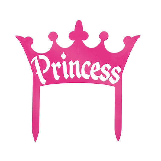 Princess Crown "Princess" Cake Topper (10cm)