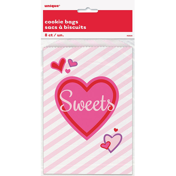 "Sweets" Paper Cookie Bags (Pack of 8)