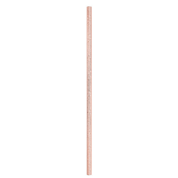 Rose Gold Foil Paper Straws (Pack of 10)