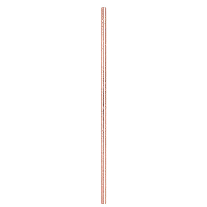 Rose Gold Foil Paper Straws (Pack of 10)