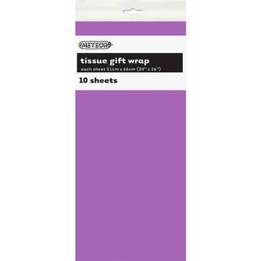 Tissue Paper - Pretty Purple (10 Sheets)