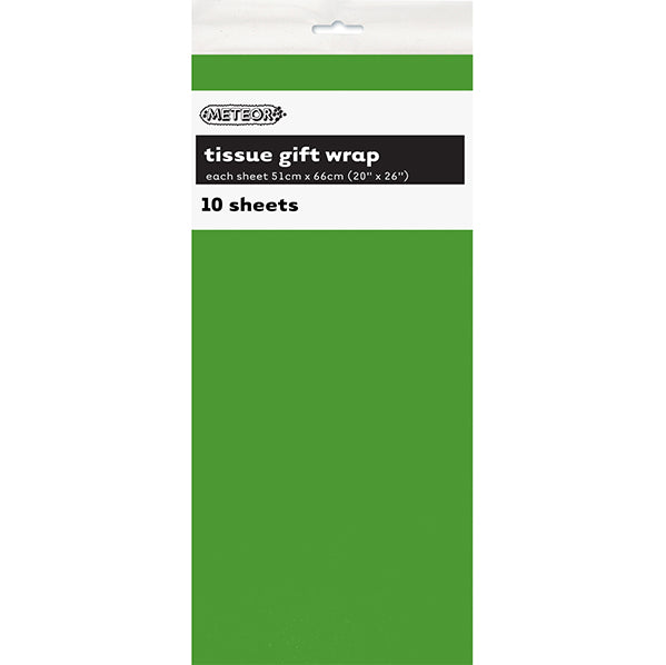 Tissue Paper - Lime Green (10 Sheets)