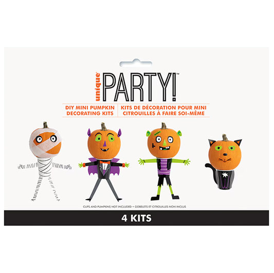 DIY Mini Pumpkin Decorating Kits (For 4)