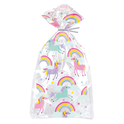 Rainbow & Unicorn Cello Bags (Pack of 20)